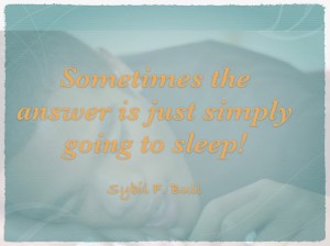 Sometimes sleep.001