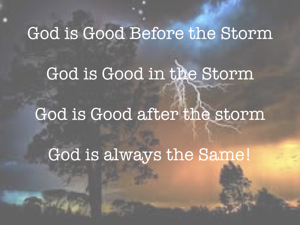 God is good all the time.001